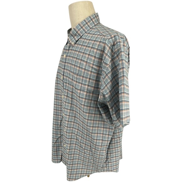 2 Orvis Mens Classic Fit Short Sleeve Plaid Button Down Shirts Wrinkle Free XXL - Picture 7 of 14